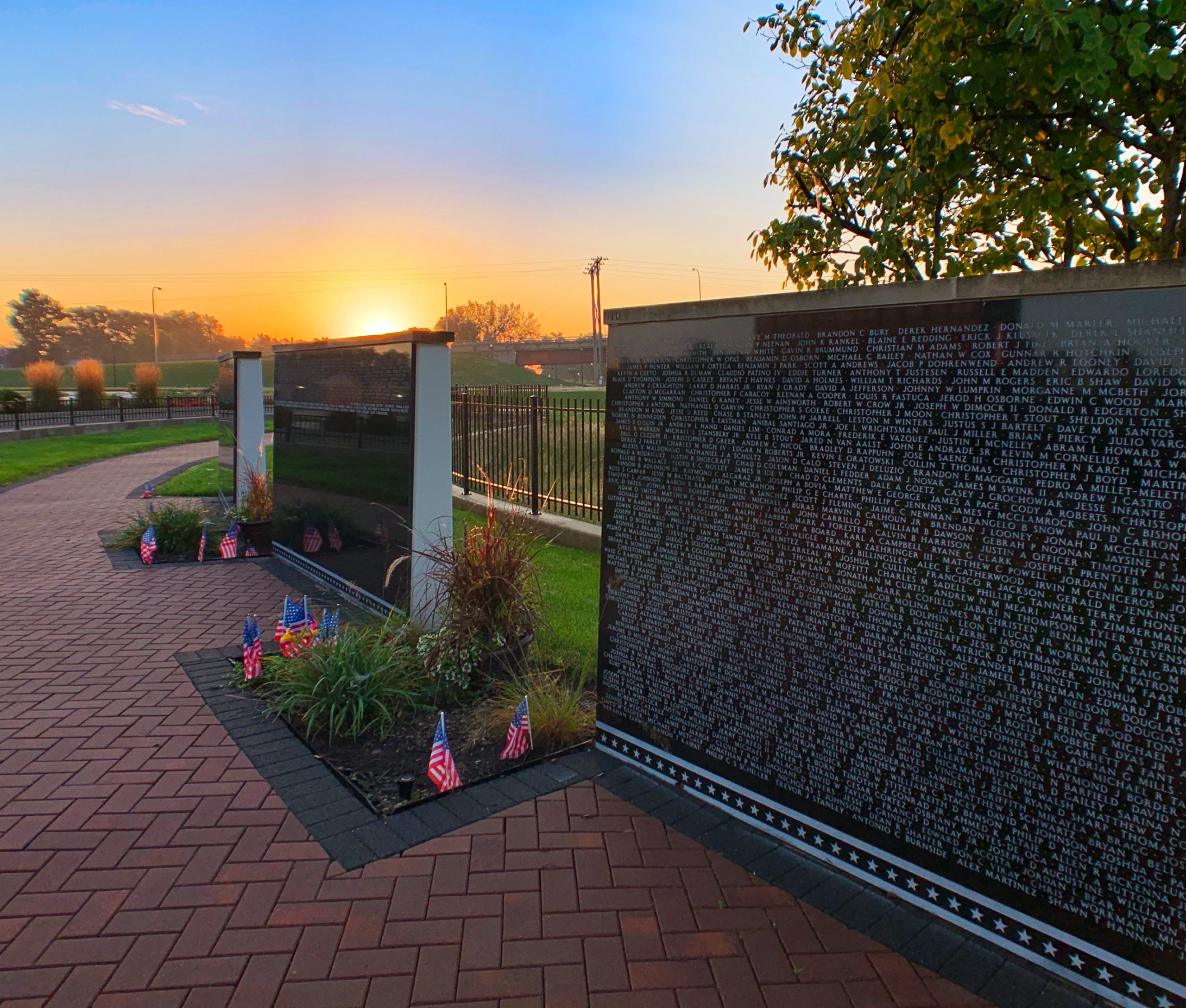 Middle East Conflicts Wall Memorial Press Photos - Marseilles, Illinois