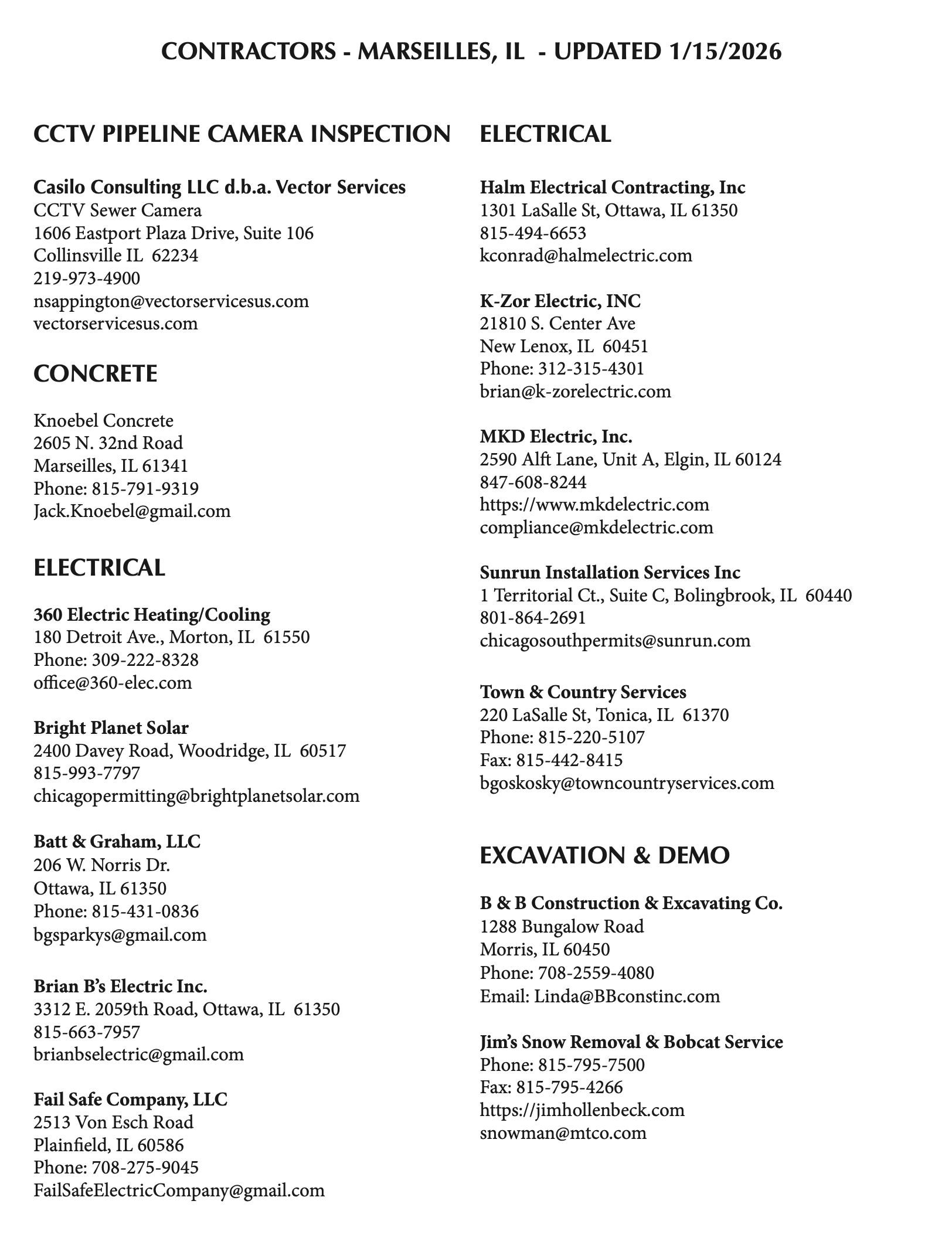 Contractors Marseilles IL